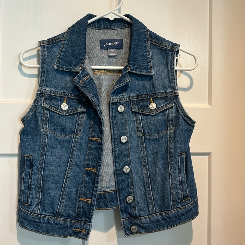 Old Navy kids Jean jacket vest